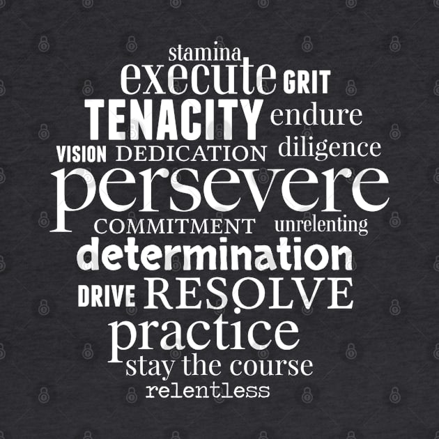 Persevere Inspirational Word Art by Pine Hill Goods